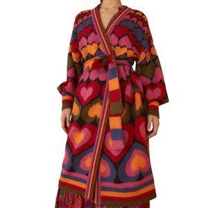 Farm Rio Hearts Cardigan
